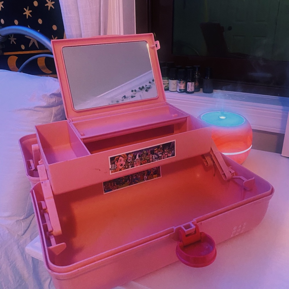 Pink Caboodle w/ Supreme Stickers